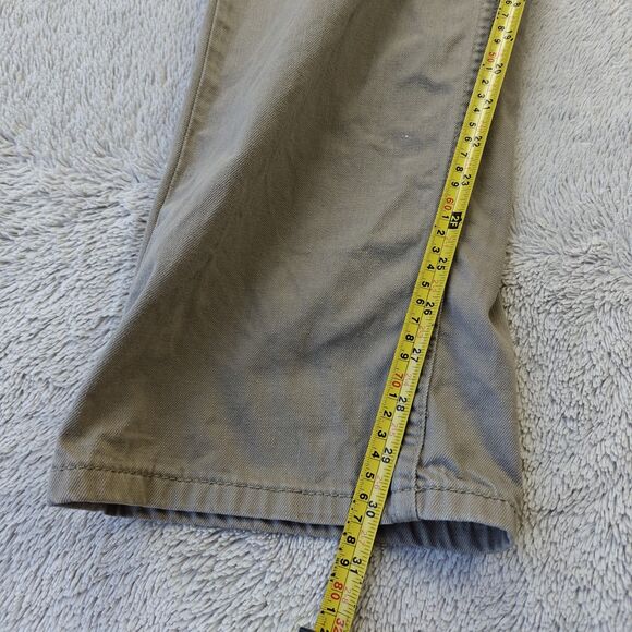 Levi's 505 Jeans 38x32 Khaki Brown Slim Straight 100% Cotton Utility Workwear - Picture 11 of 12